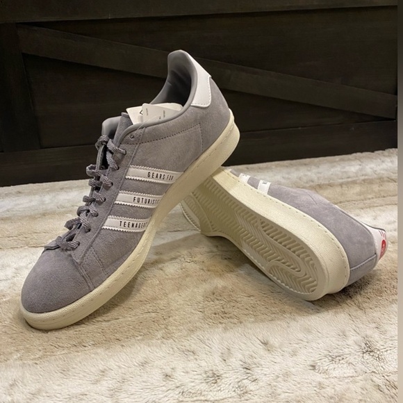 NWT Adidas🔥Automatic Campus Human Made Mens Casual Shoes Grey / Cloud White - Picture 15 of 16